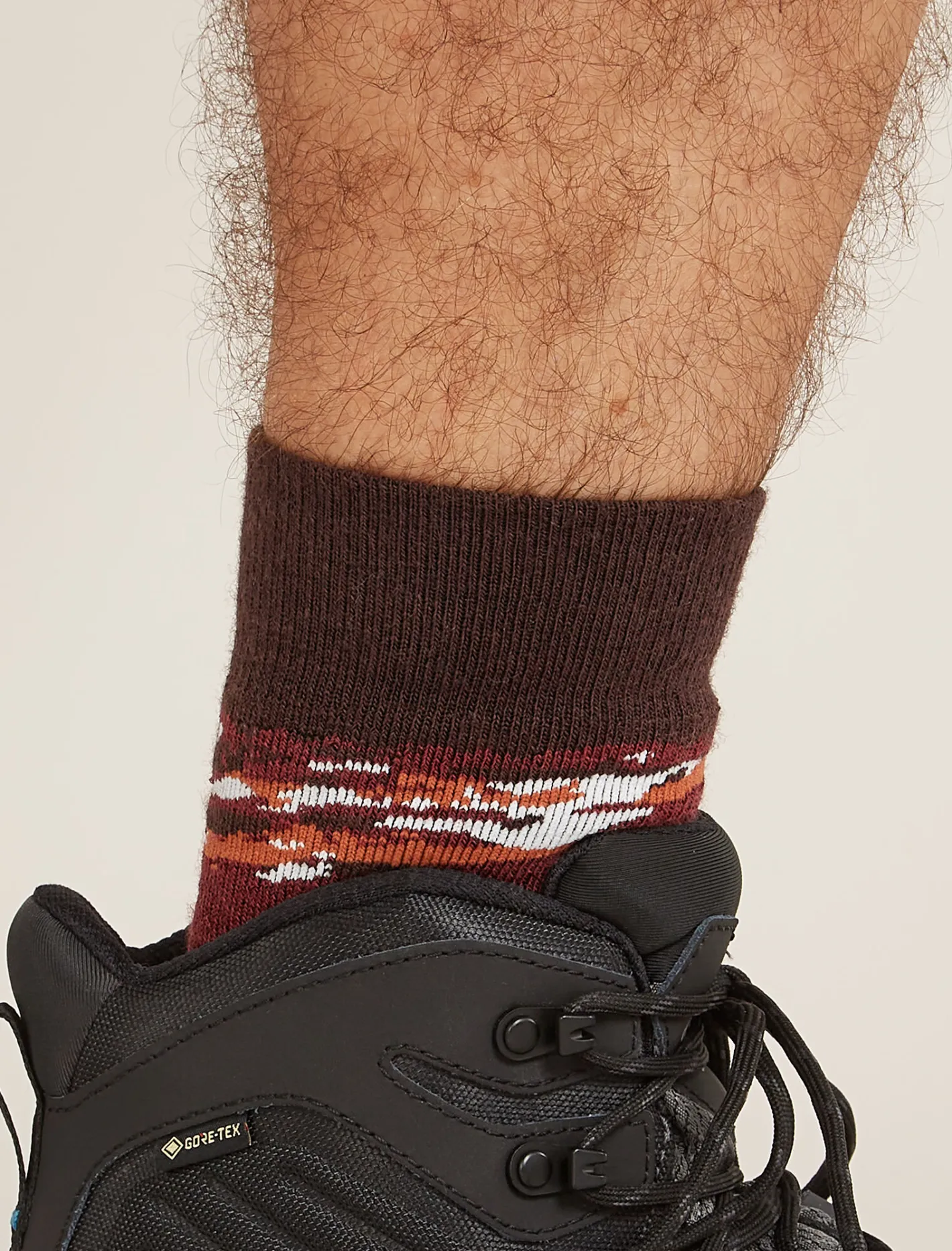 Icebreaker Socks^Men's Merino Hike+ Medium Crew Sedimentary Socks Port/Cedarwood