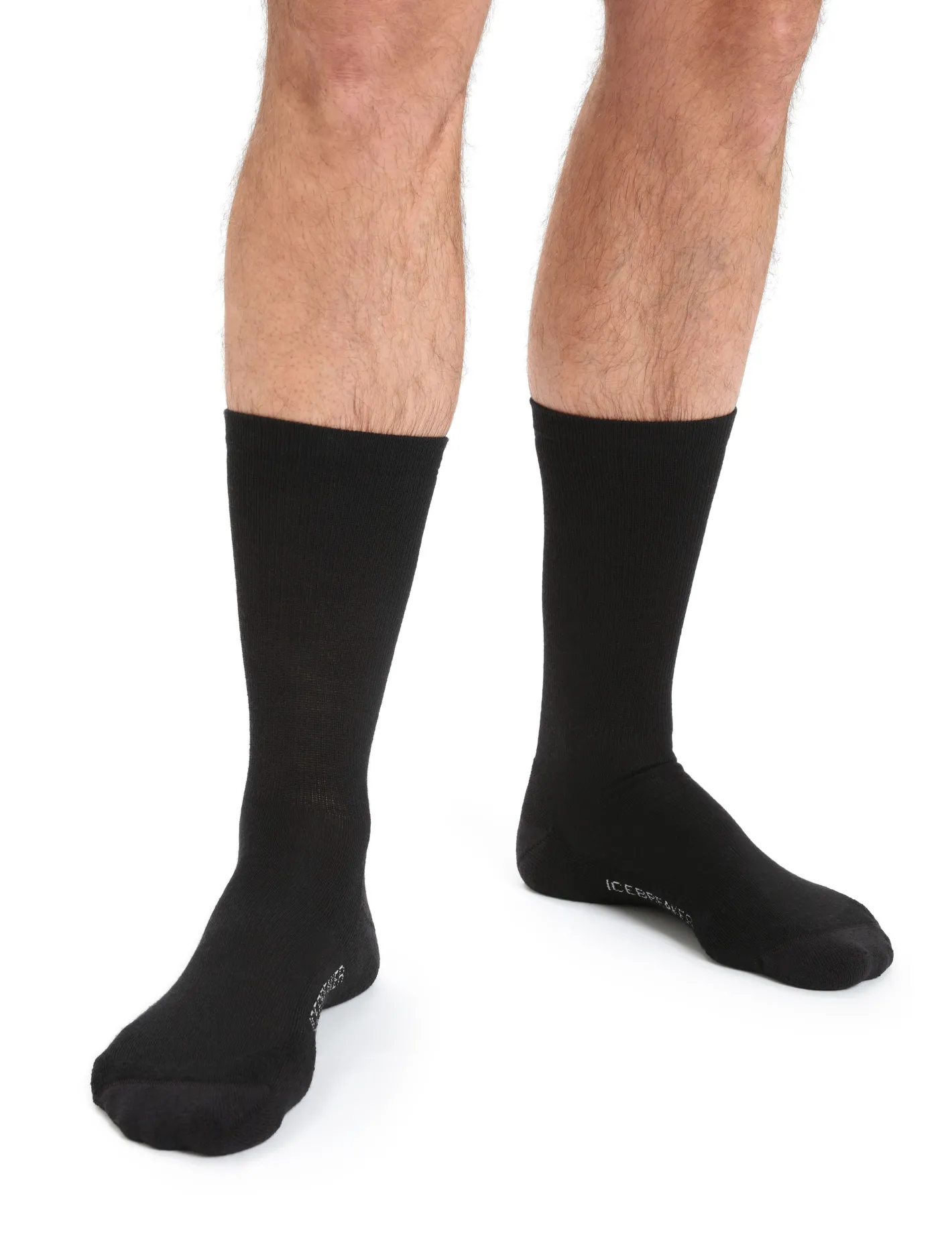 Icebreaker Socks^Men's Merino Lifestyle Light Crew Socks Black
