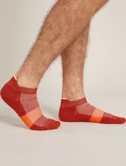 Icebreaker Socks^Men's Merino Multisport Light Micro Socks Molten/Snow