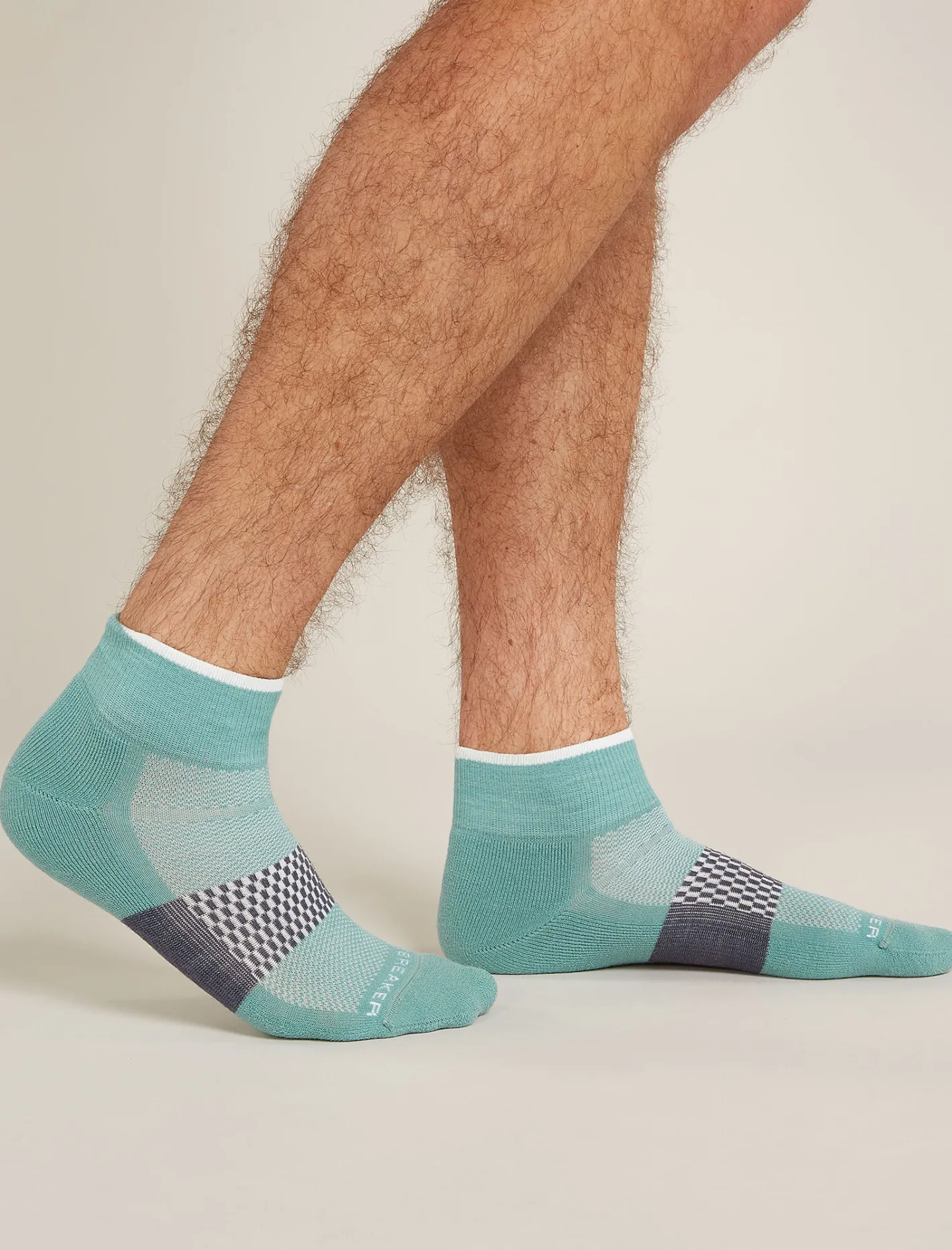 Icebreaker Socks^Men's Merino Multisport Light Mini Socks CloudRay/Snow