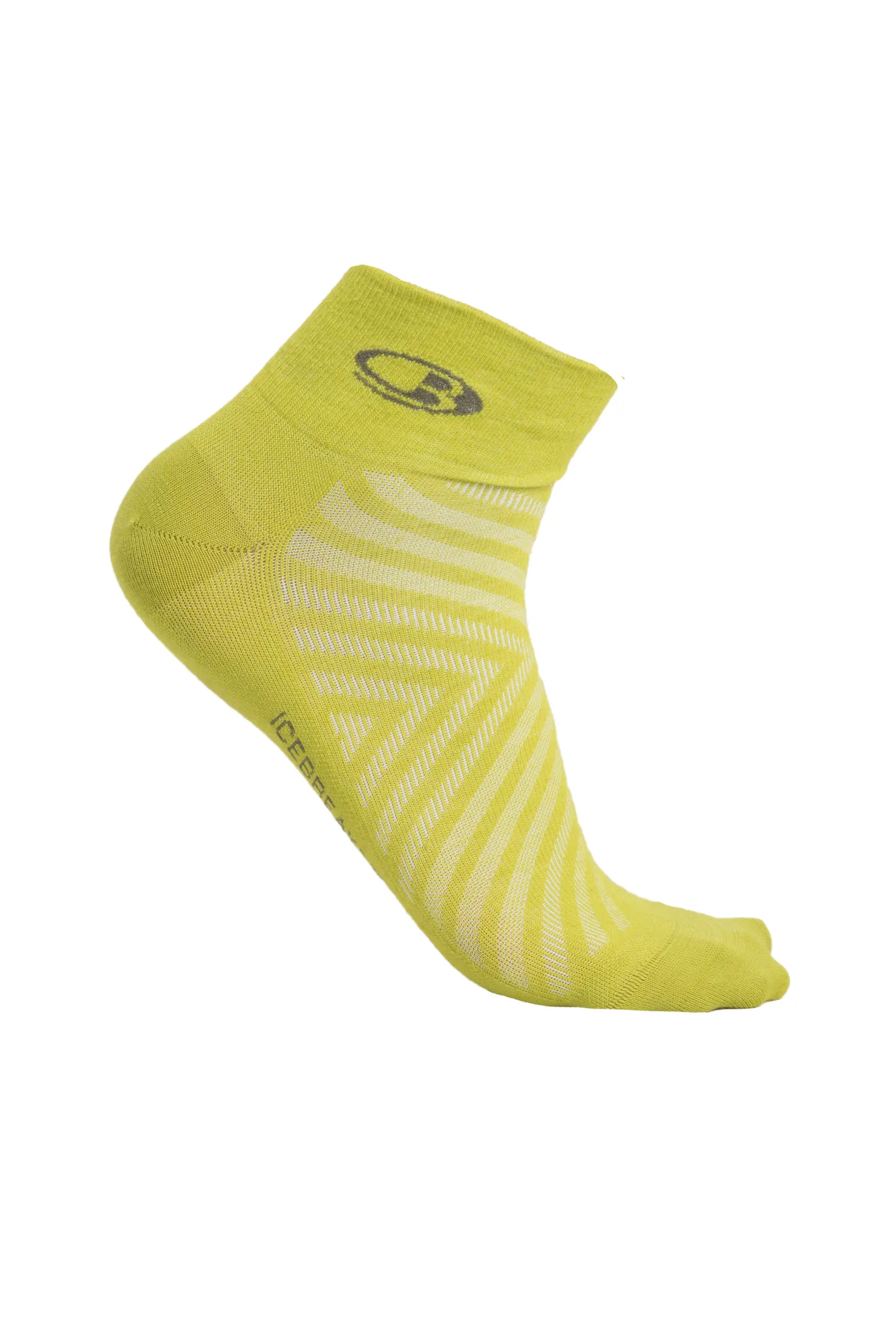 Icebreaker Socks^Men's Merino Run+ Ultralight Mini Socks BioLime/Loden