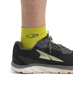 Icebreaker Socks^Men's Merino Run+ Ultralight Mini Socks BioLime/Loden