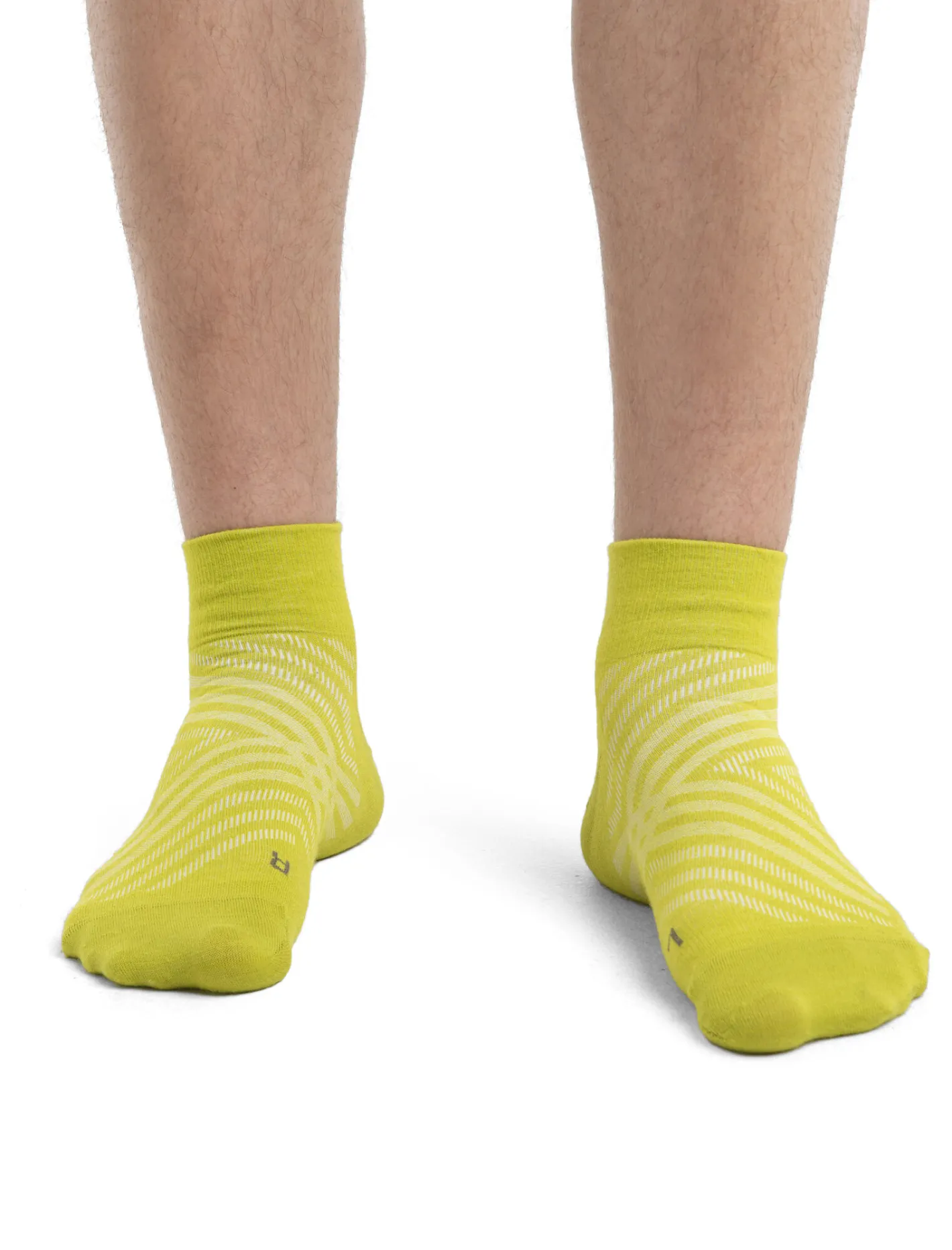 Icebreaker Socks^Men's Merino Run+ Ultralight Mini Socks BioLime/Loden