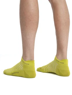 Icebreaker Socks^Men's Merino Run+ Ultralight Micro Socks BioLime/Loden