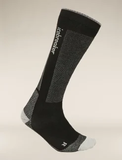 Icebreaker Socks^Men's Merino Ski+ Light Over The Calf Socks Black/Ether
