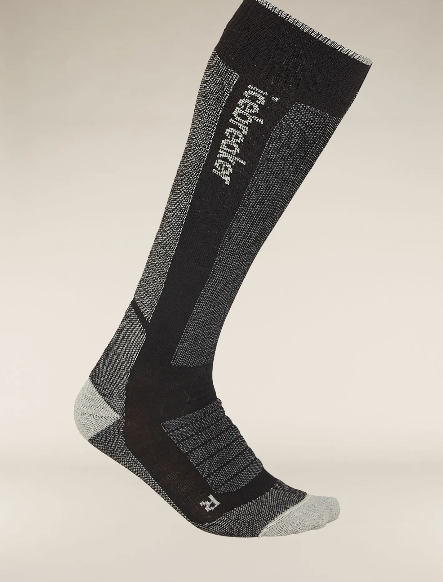 Icebreaker Socks^Men's Merino Ski+ Medium Over The Calf Socks Black/Ether