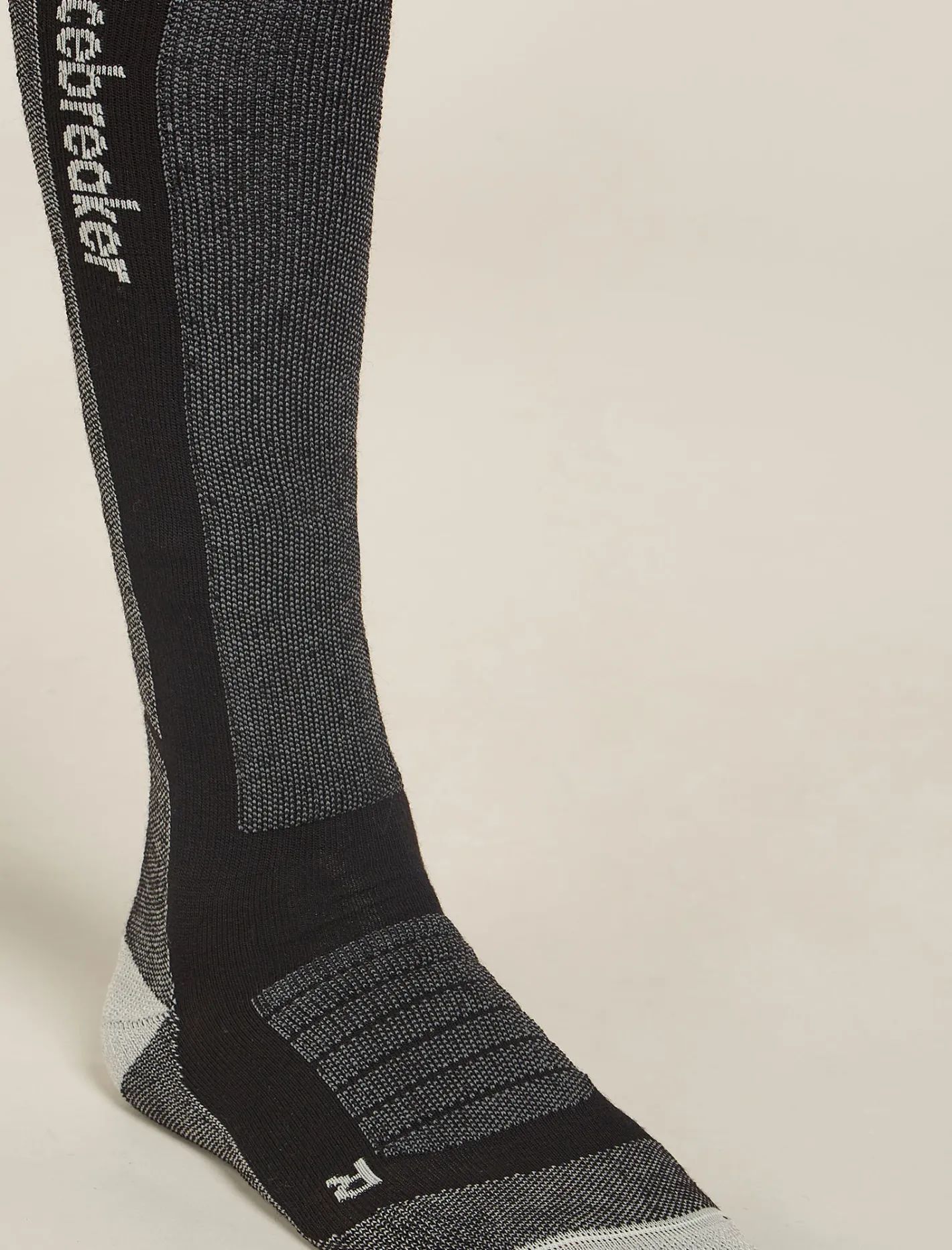 Icebreaker Socks^Men's Merino Ski+ Medium Over The Calf Socks Black/Ether