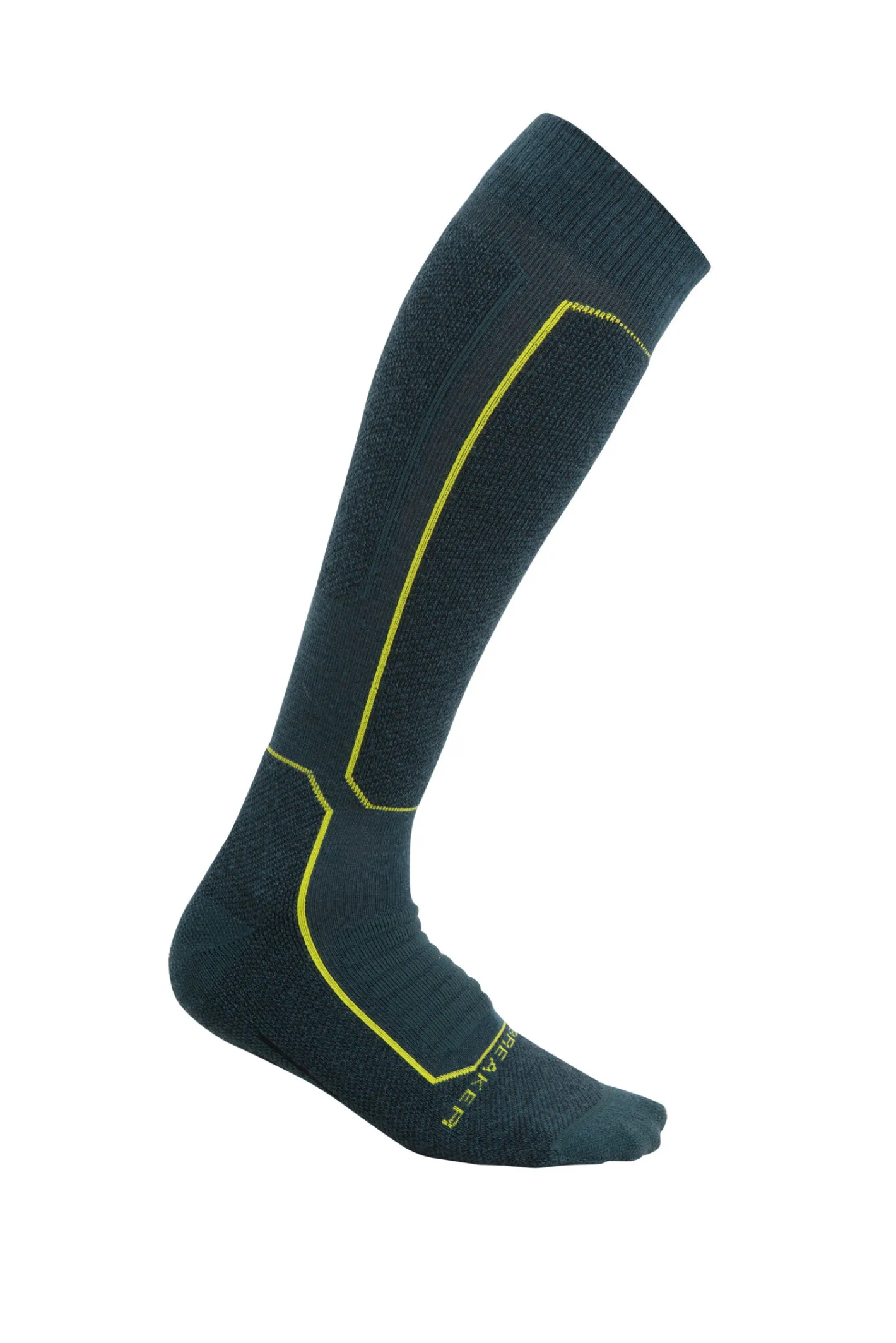 Icebreaker Socks^Men's Merino Ski+ Medium Over the Calf Socks FathomGreen/Black