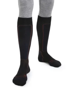 Icebreaker Socks^Men's Merino Ski+ Medium Over the Calf Socks Black/RoyalNavy