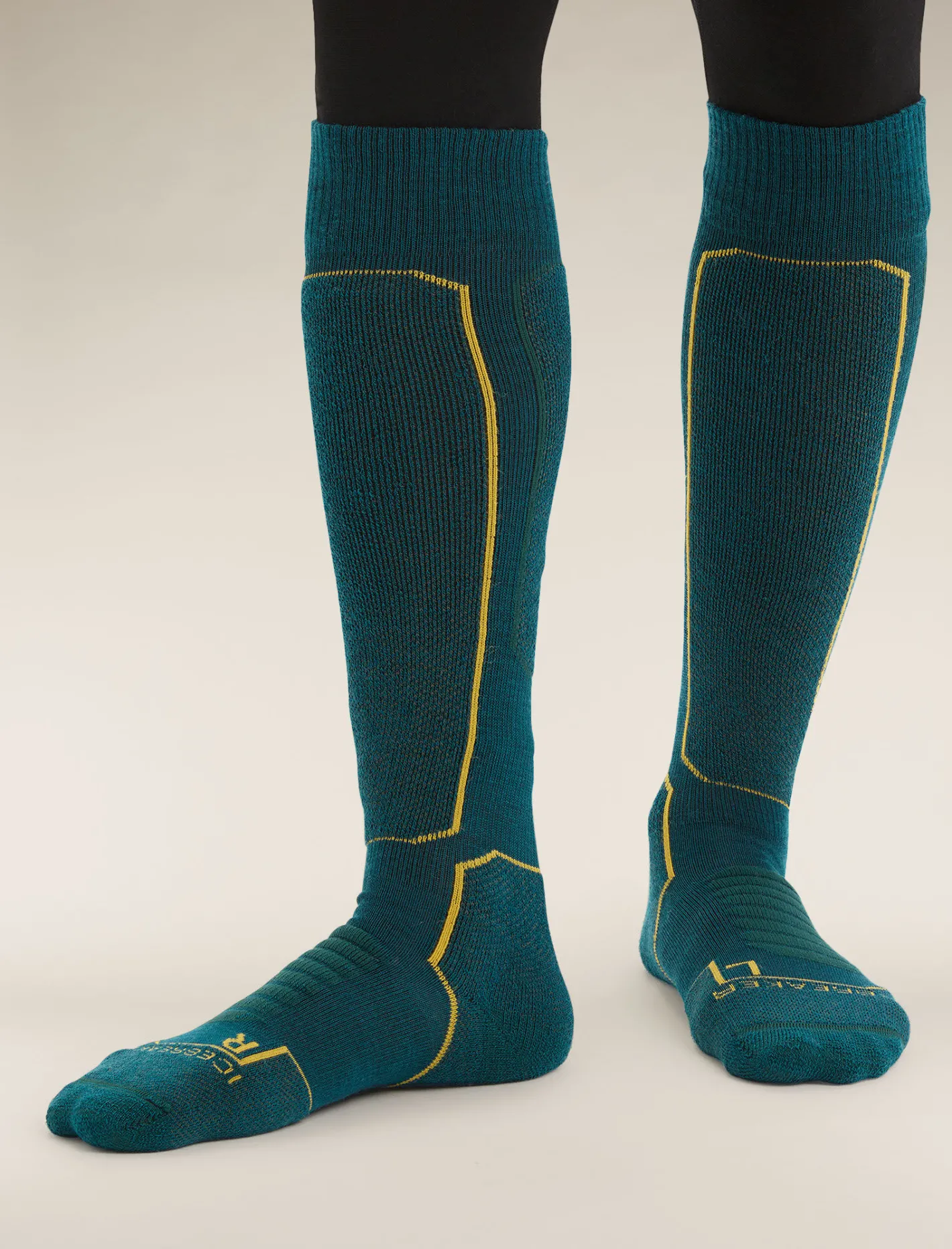 Icebreaker Socks^Men's Merino Ski+ Medium Over the Calf Socks GreenGlory/Loden