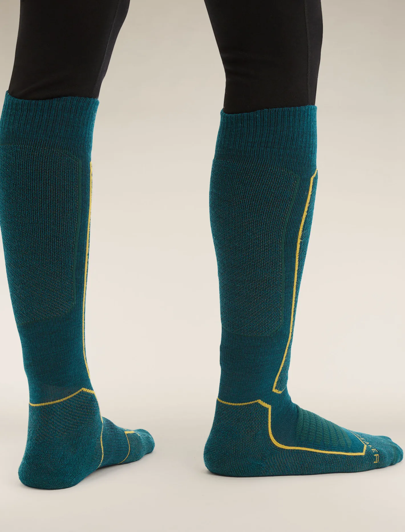 Icebreaker Socks^Men's Merino Ski+ Medium Over the Calf Socks GreenGlory/Loden