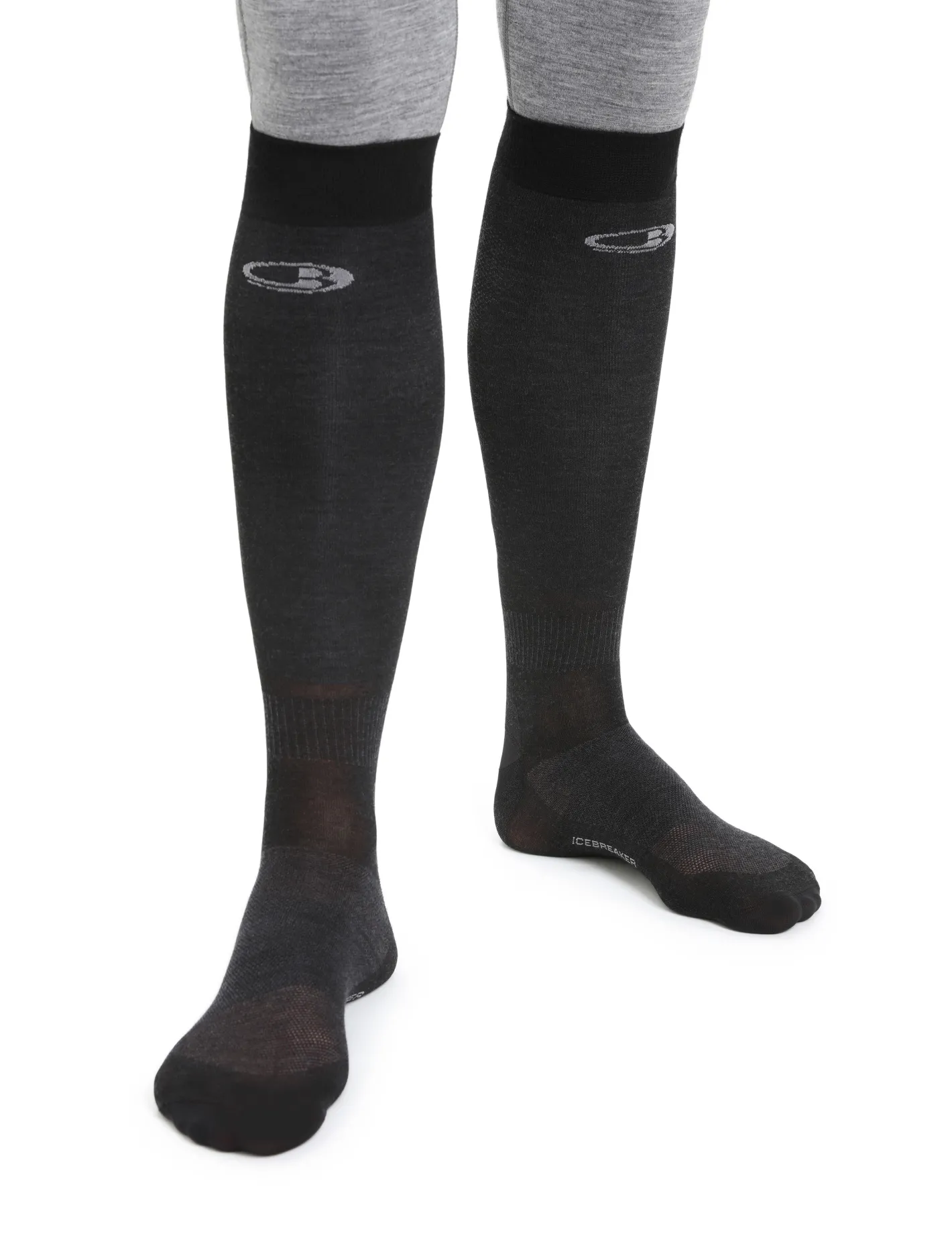 Icebreaker Socks^Men's Merino Snow Liner Over the Calf Socks Black