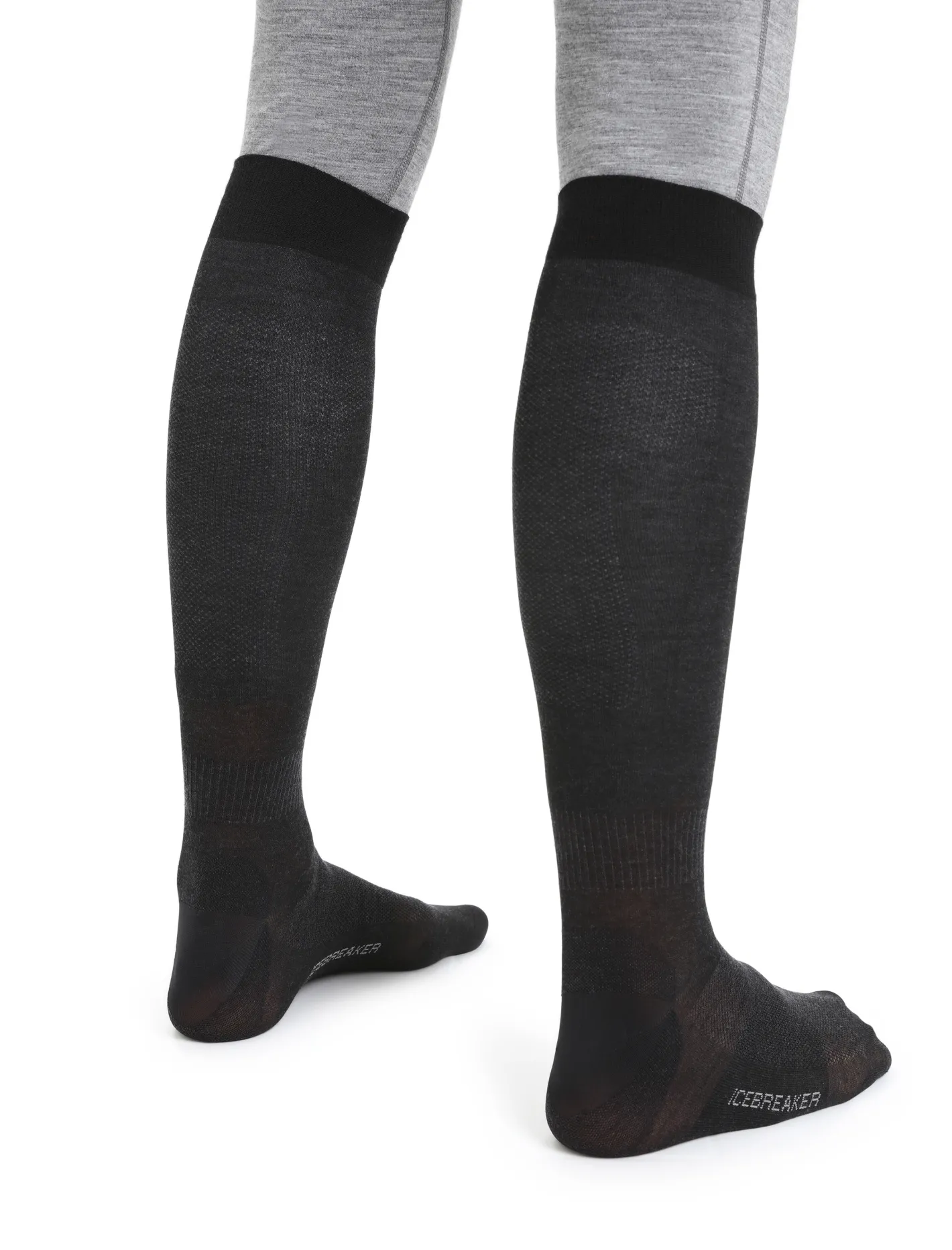 Icebreaker Socks^Men's Merino Snow Liner Over the Calf Socks Black