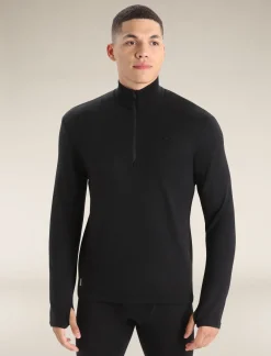 Icebreaker Jumpers & Hoodies^Men's Original Long Sleeve Half Zip Top Black