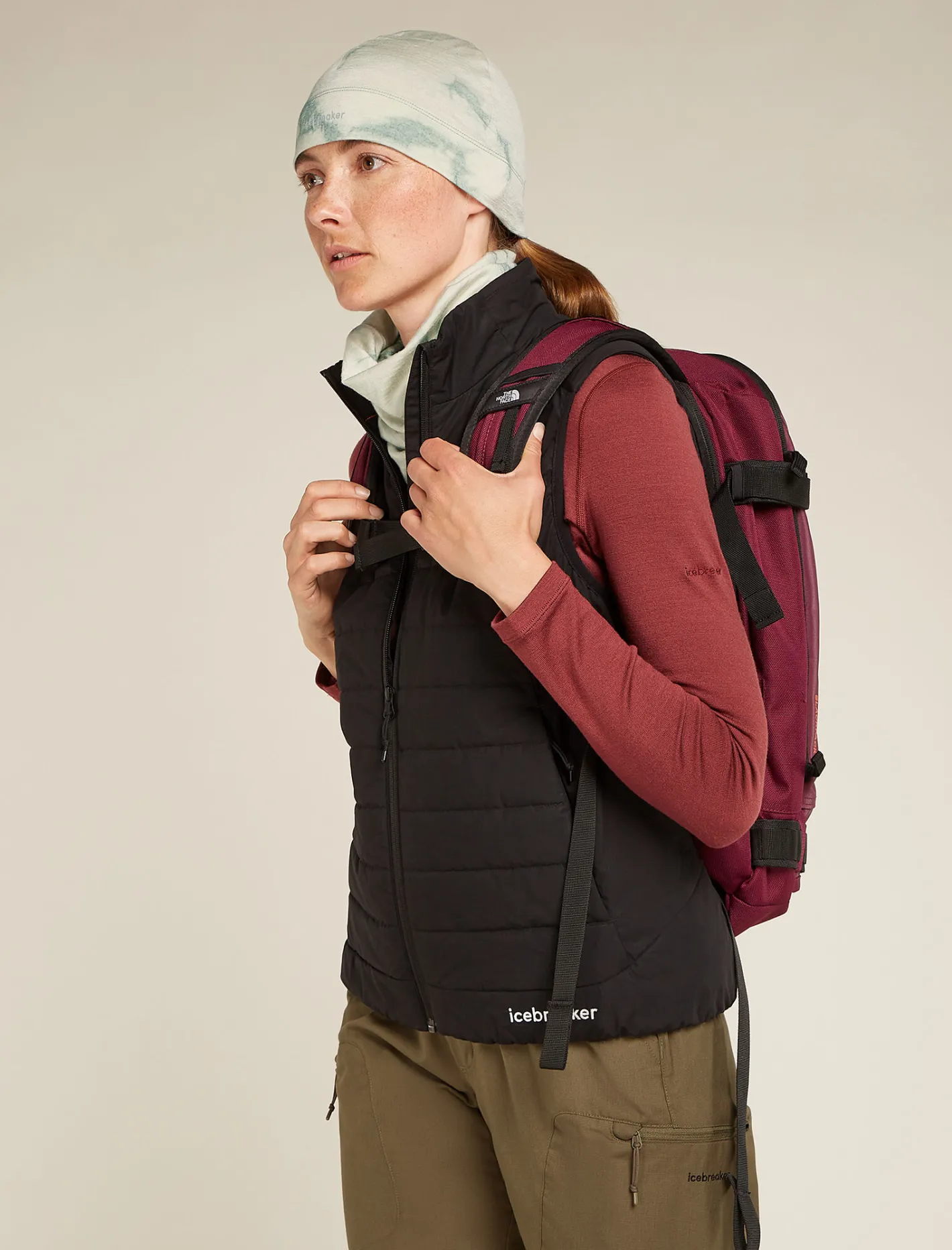 Icebreaker Accessories|Accessories^Unisex Merino 200 Flexi Chute Cloud Dye Ashen