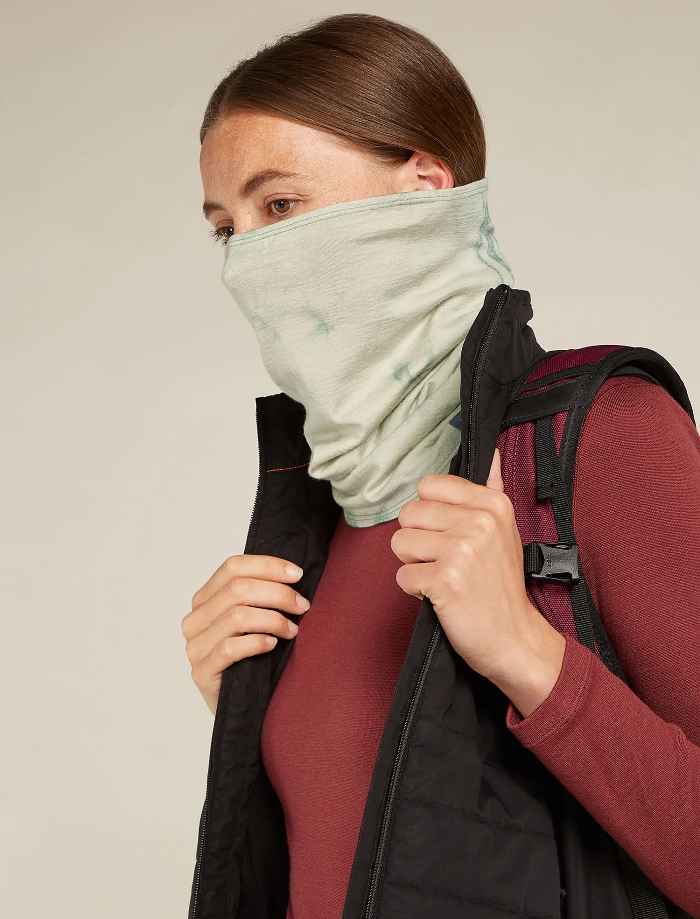 Icebreaker Accessories|Accessories^Unisex Merino 200 Flexi Chute Cloud Dye Ashen