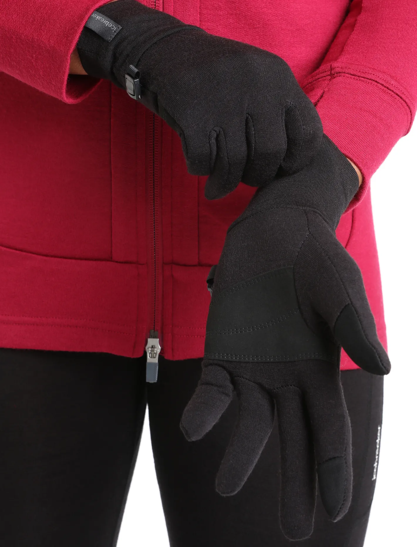 Icebreaker Accessories|Accessories^Unisex Merino Blend 360 Sierra Gloves Black