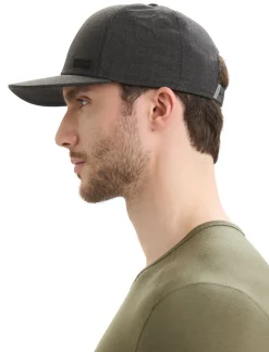 Icebreaker Accessories|Accessories^Unisex Merino Blend Patch Hat JetHeather