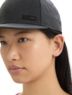 Icebreaker Accessories|Accessories^Unisex Merino Blend Patch Hat JetHeather