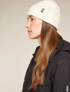 Icebreaker Accessories|Accessories^Unisex Merino Cable Knit Beanie Undyed
