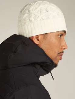 Icebreaker Accessories|Accessories^Unisex Merino Cable Knit Beanie Undyed