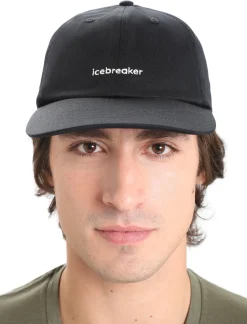Icebreaker Accessories|Accessories^Unisex Merino 6 Panel Cap Black