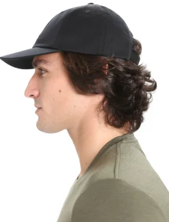 Icebreaker Accessories|Accessories^Unisex Merino 6 Panel Cap Black