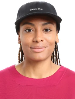 Icebreaker Accessories|Accessories^Unisex Merino 6 Panel Cap Black
