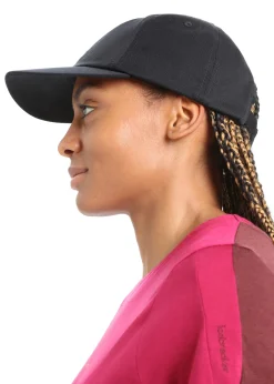Icebreaker Accessories|Accessories^Unisex Merino 6 Panel Cap Black