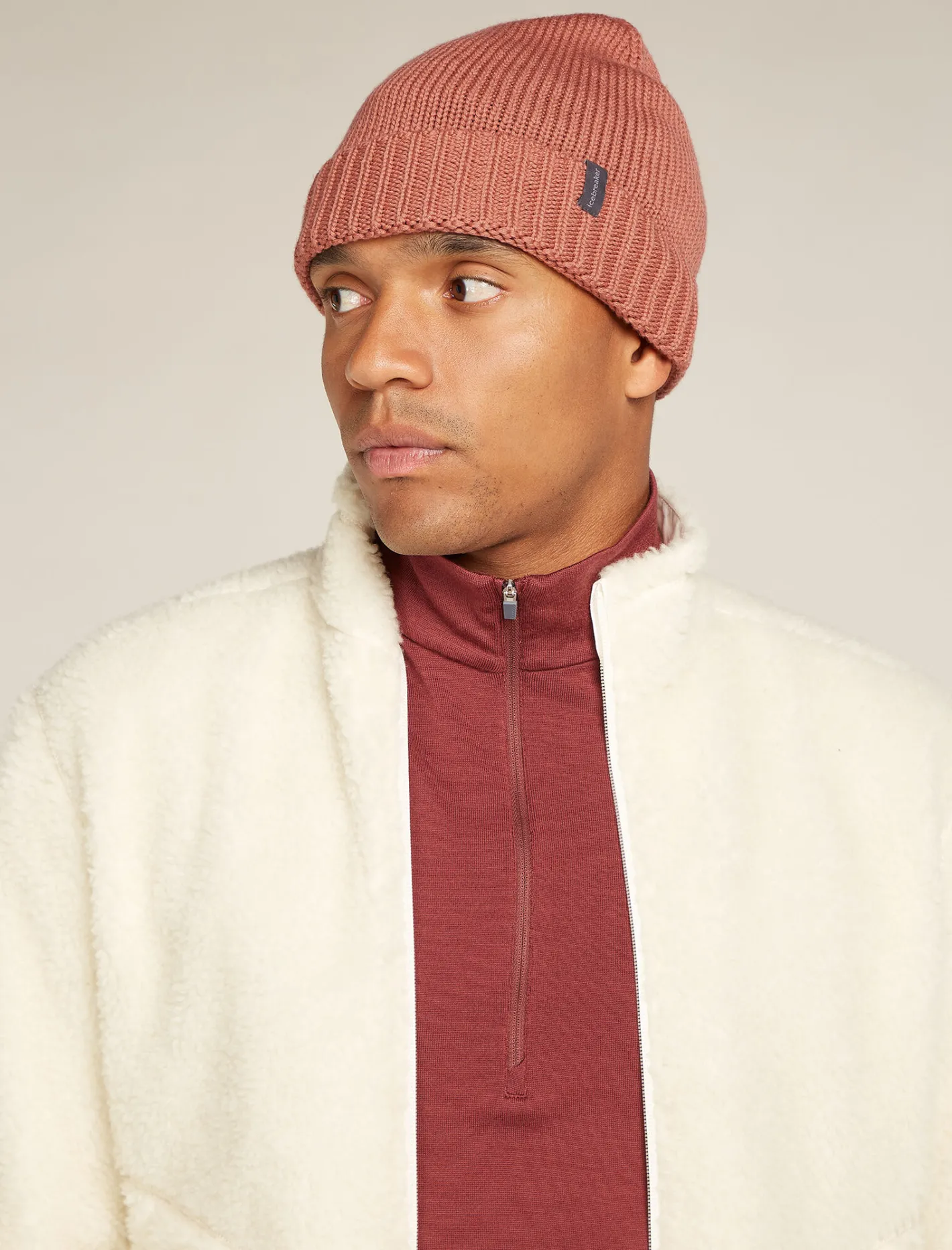 Icebreaker Accessories|Accessories^Unisex Vela Cuff Beanie CedarWood