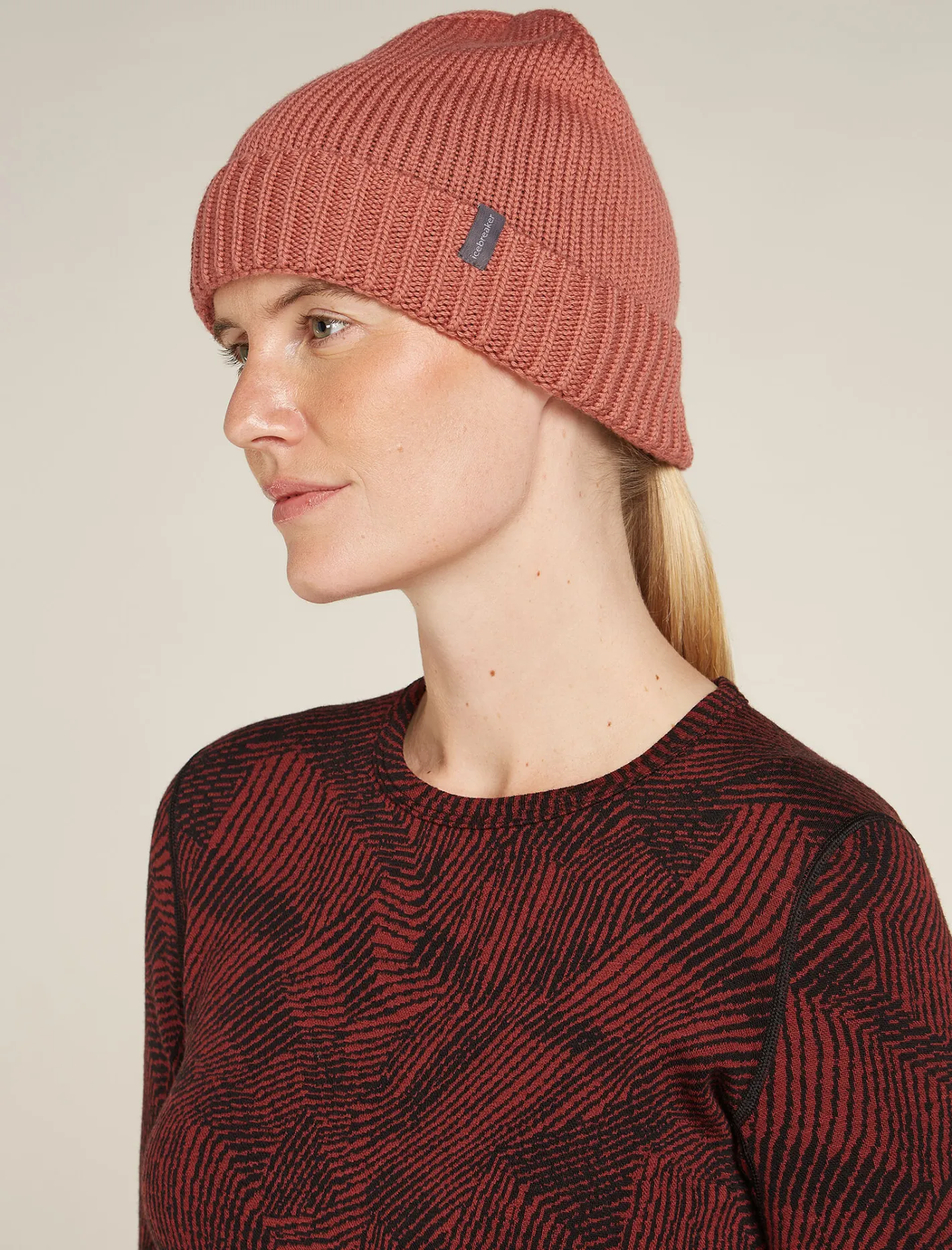 Icebreaker Accessories|Accessories^Unisex Vela Cuff Beanie CedarWood