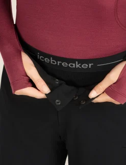 Icebreaker Base Layers^Women's 300 MerinoFine™ Polar Thermal Leggings Black