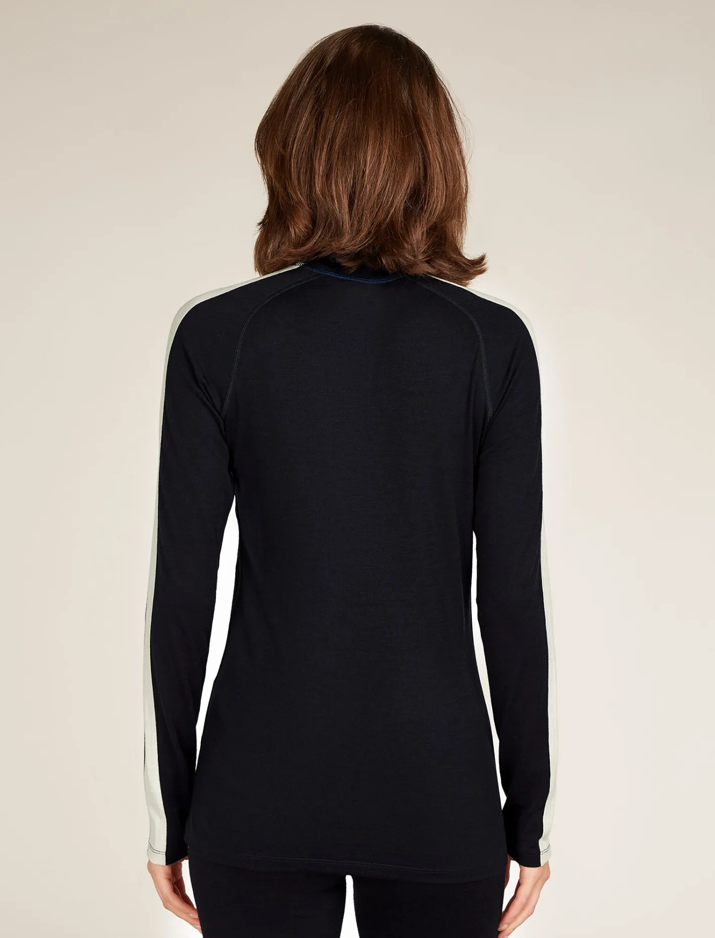 Icebreaker Base Layers^Women's 200 Sonebula Long Sleeve High Neck Thermal Top MidnightNavy/RoyalNavy