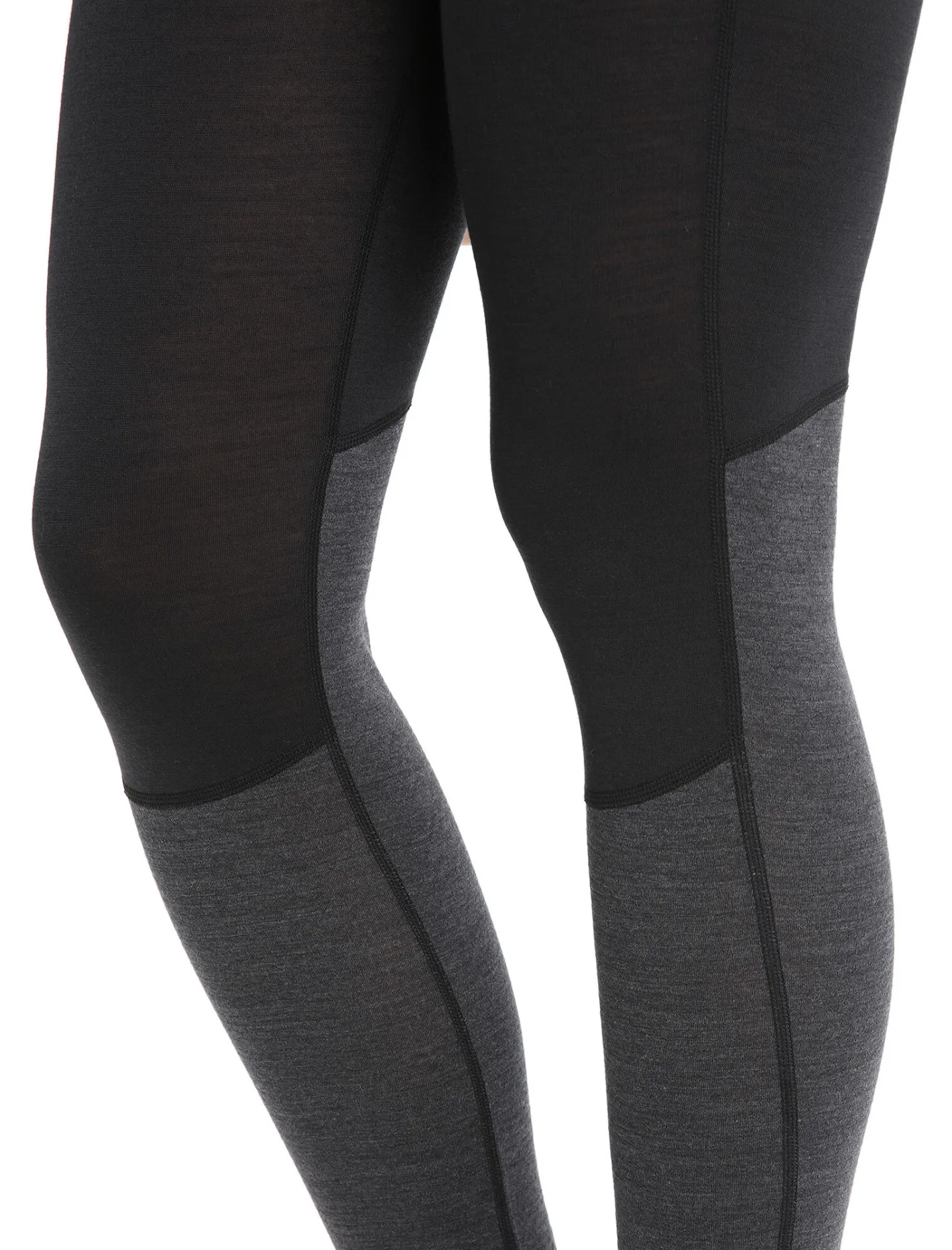 Icebreaker Bottoms|Base Layers^Women's 125 ZoneKnit™ Thermal Leggings Black/JetHeather