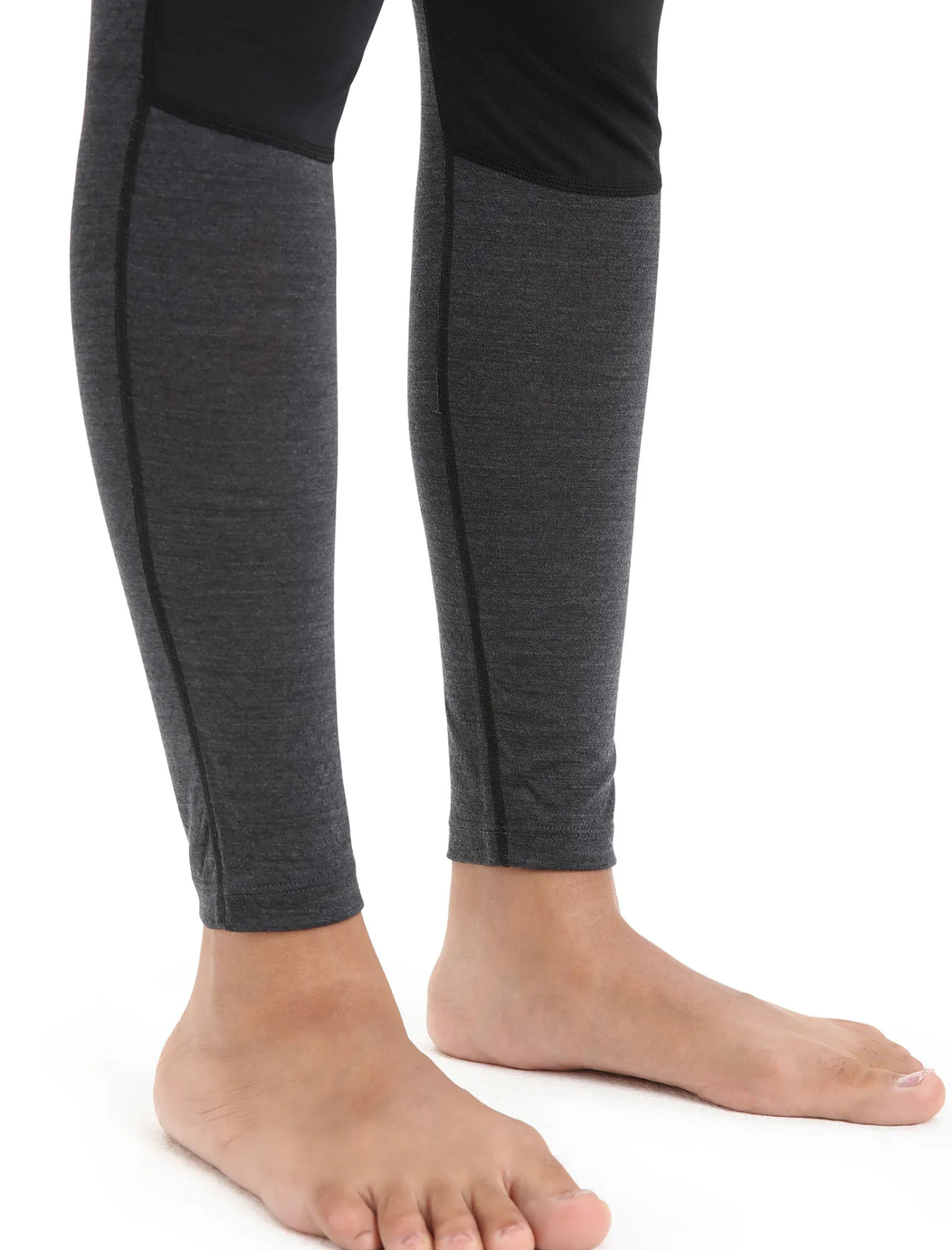 Icebreaker Bottoms|Base Layers^Women's 125 ZoneKnit™ Thermal Leggings Black/JetHeather
