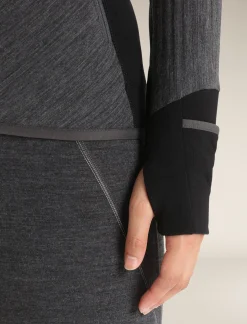 Icebreaker Jumpers & Hoodies^Women's Descender Long Sleeve Zip Jacket JetHeather/Black