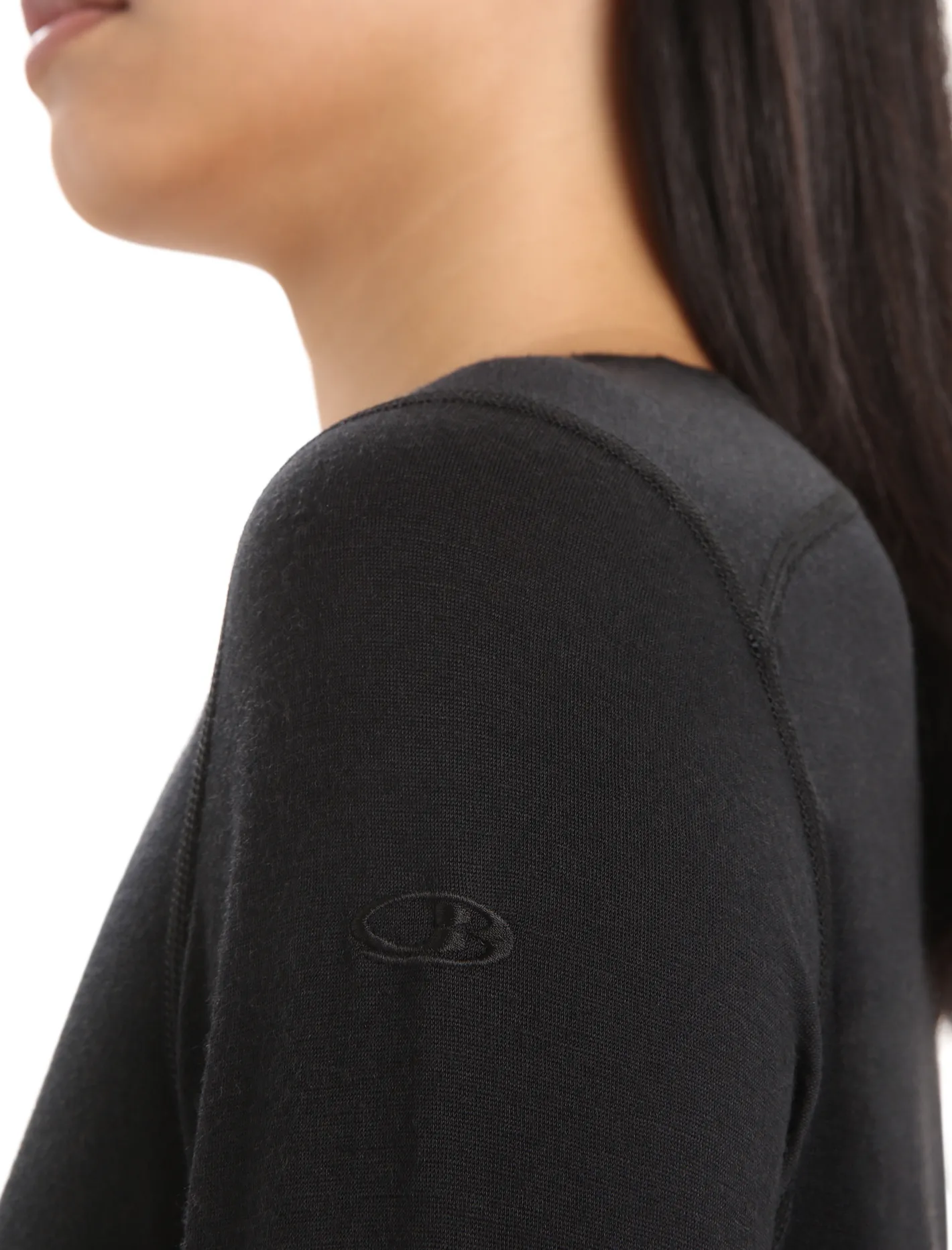 Icebreaker Base Layers^Women's Merino 200 Oasis Long Sleeve Scoop Thermal Top Black