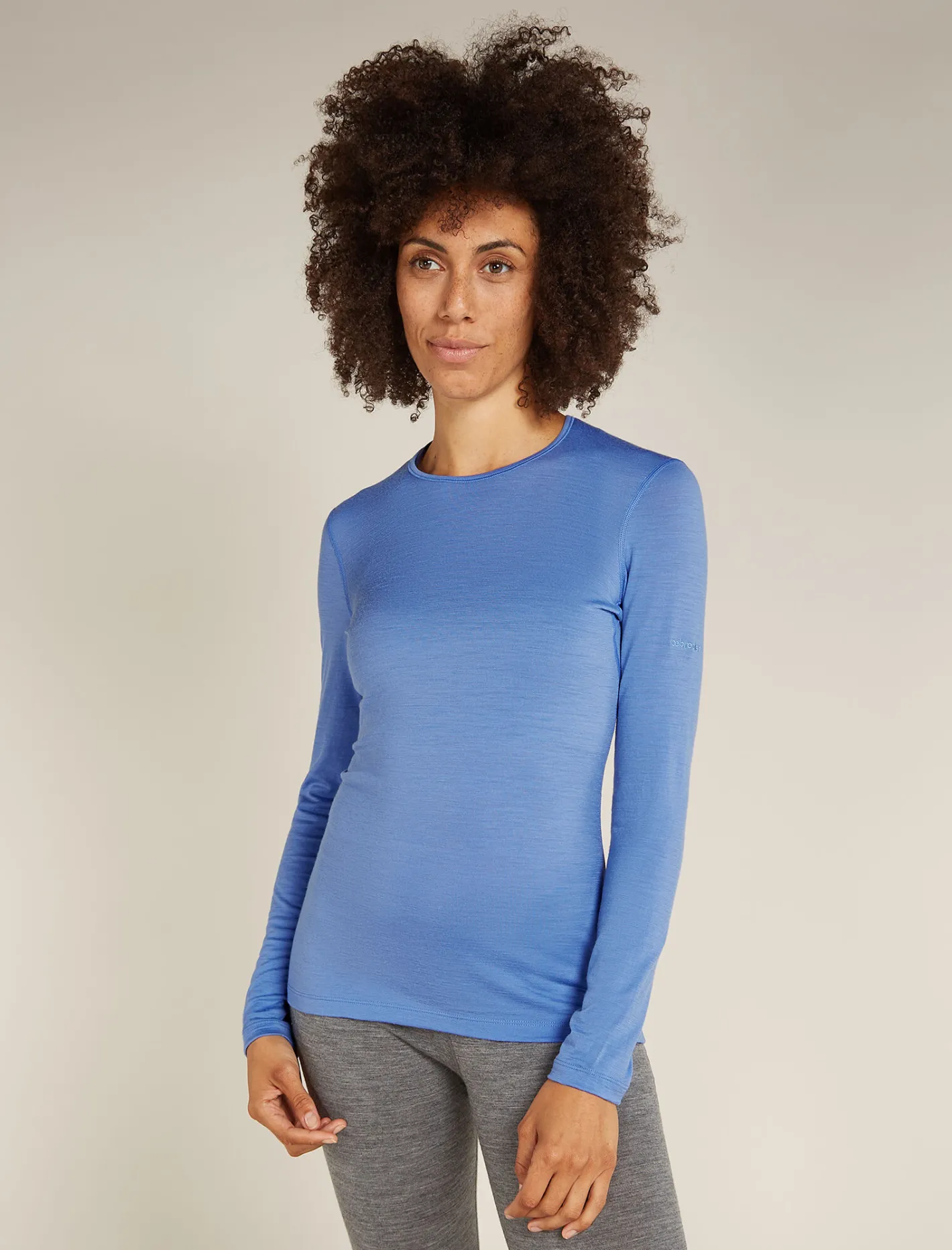 Icebreaker Base Layers^Women's Merino 200 Oasis Long Sleeve Crewe Thermal Top Baja