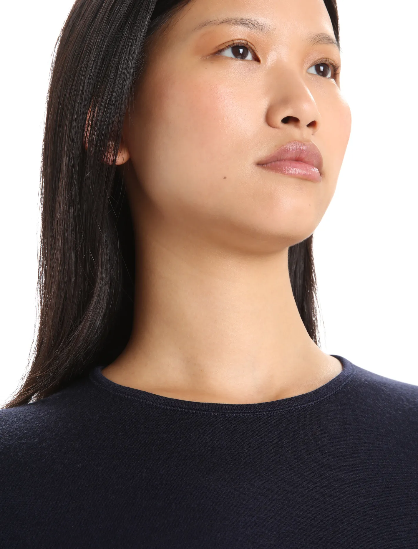 Icebreaker Base Layers^Women's Merino 200 Oasis Long Sleeve Crewe Thermal Top MidnightNavy