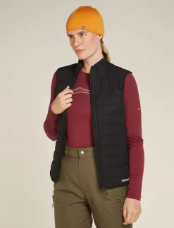 Icebreaker Base Layers^Women's Merino 200 Oasis Long Sleeve Crewe Thermal Top Mountain Pulse Port