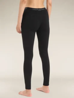 Icebreaker Bottoms|Base Layers^Women's Merino 200 Oasis Thermal Leggings Black