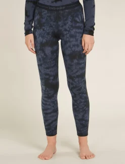 Icebreaker Base Layers^Women's Merino 200 Oasis Thermal Leggings Cloud Dye Graphite/Black