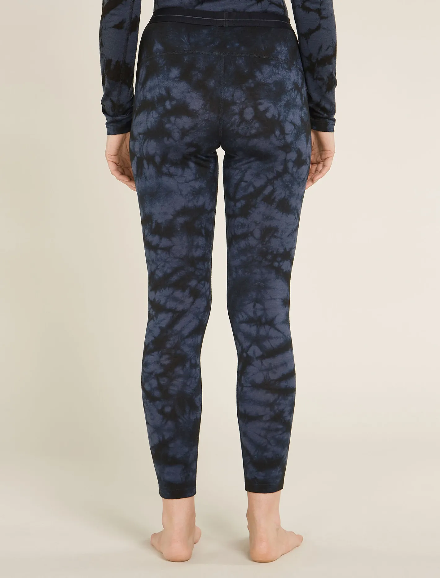 Icebreaker Base Layers^Women's Merino 200 Oasis Thermal Leggings Cloud Dye Graphite/Black