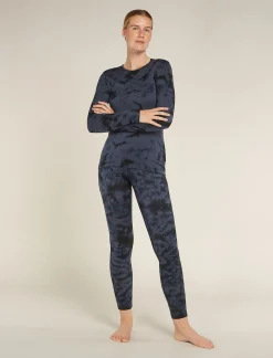 Icebreaker Base Layers^Women's Merino 200 Oasis Thermal Leggings Cloud Dye Graphite/Black