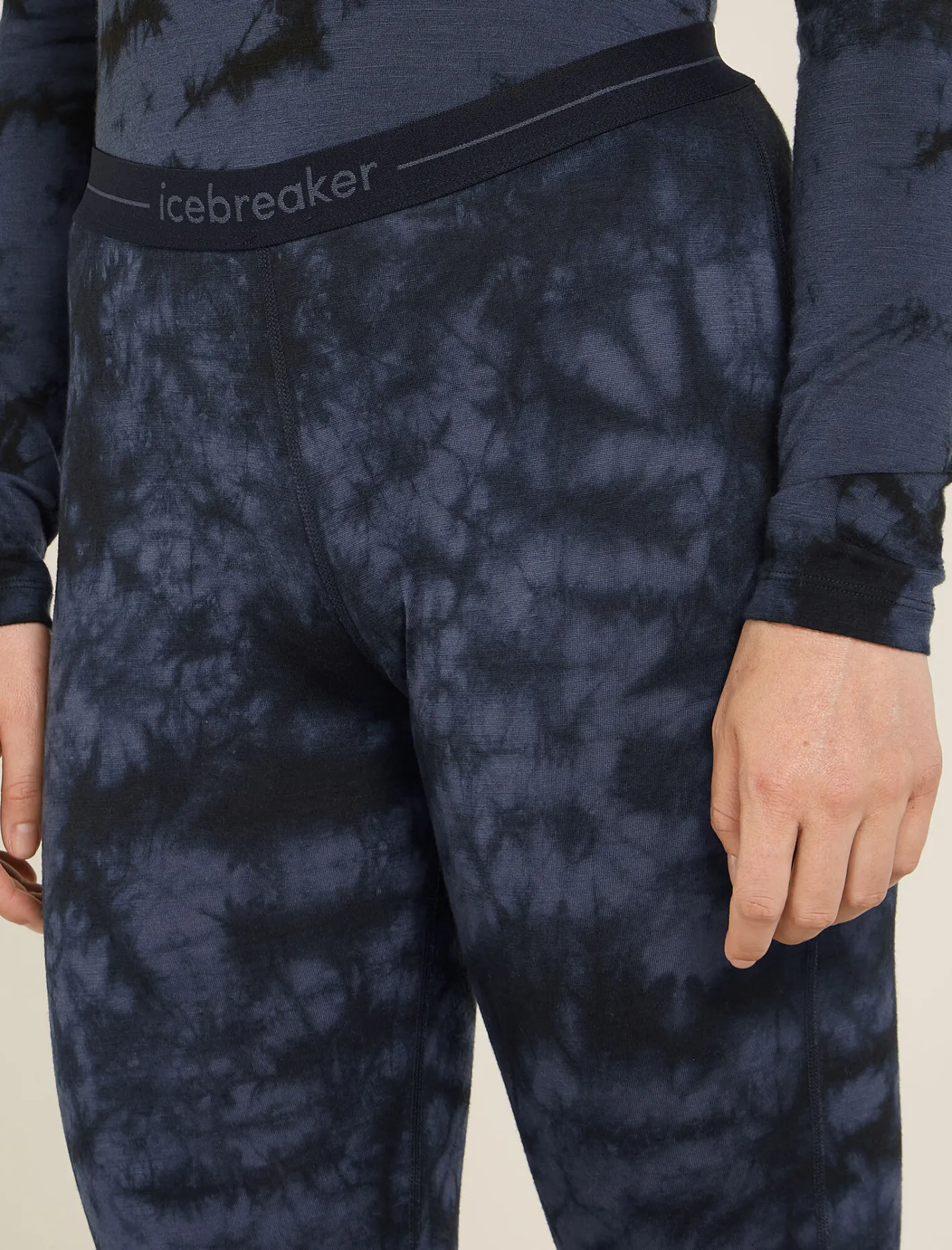 Icebreaker Base Layers^Women's Merino 200 Oasis Thermal Leggings Cloud Dye Graphite/Black