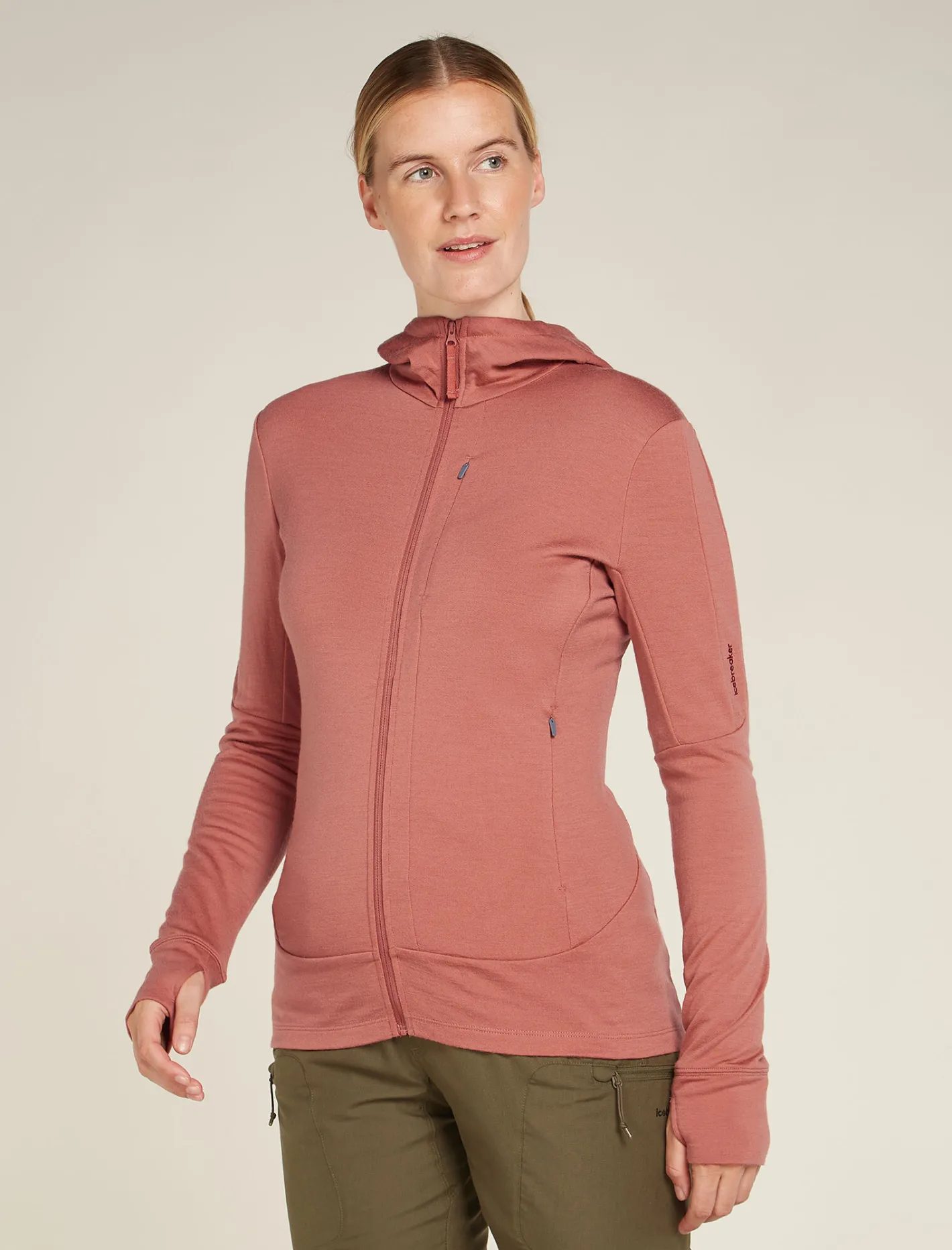 Icebreaker Jumpers & Hoodies^Women's Merino 260 Quantum Long Sleeve Zip Hoodie CedarWood