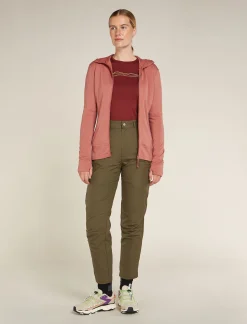 Icebreaker Jumpers & Hoodies^Women's Merino 260 Quantum Long Sleeve Zip Hoodie CedarWood