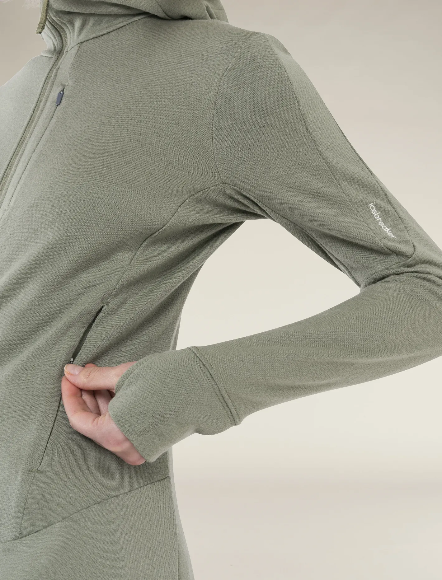 Icebreaker Jumpers & Hoodies^Women's Merino 260 Quantum Long Sleeve Zip Hoodie Lichen