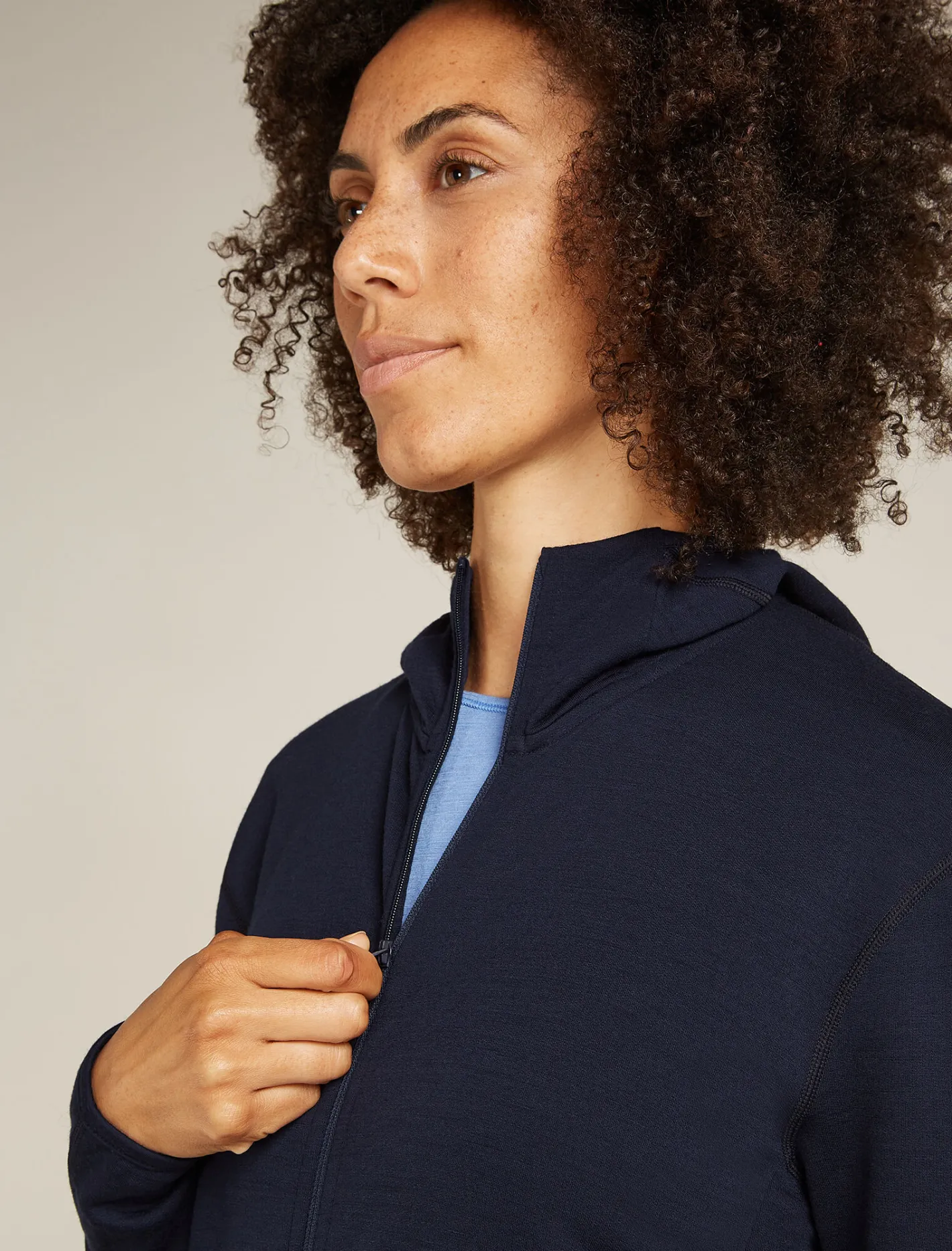 Icebreaker Jumpers & Hoodies^Women's Merino 360 Realfleece™ Elemental Long Sleeve Zip Hoodie MidnightNavy