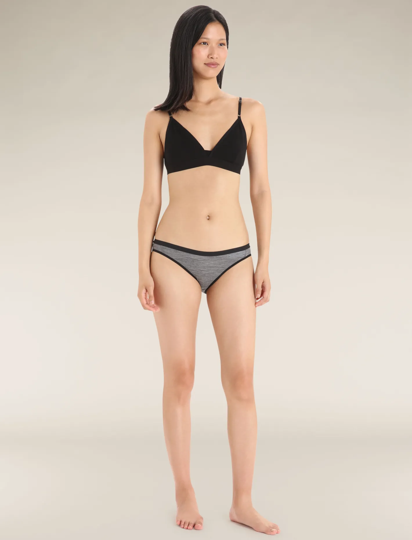 Icebreaker Underwear & Bras^Women's Merino 150 Siren Bikini GritstoneHeather
